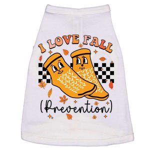 Groovy Retro I Love Fall Prevention Fall Physical Therapy Doggie Tank