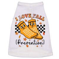 Groovy Retro I Love Fall Prevention Fall Physical Therapy Doggie Tank