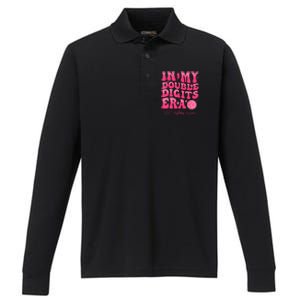 Groovy Retro In My Double Digits Era 10th Birthday Girl Performance Long Sleeve Polo