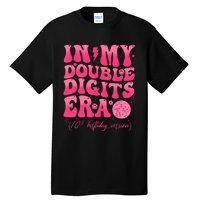 Groovy Retro In My Double Digits Era 10th Birthday Girl Tall T-Shirt