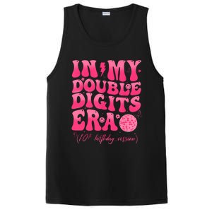 Groovy Retro In My Double Digits Era 10th Birthday Girl PosiCharge Competitor Tank