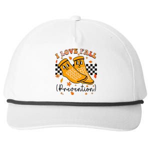 Groovy Retro I Love Fall Prevention Fall Physical Therapy Snapback Five-Panel Rope Hat