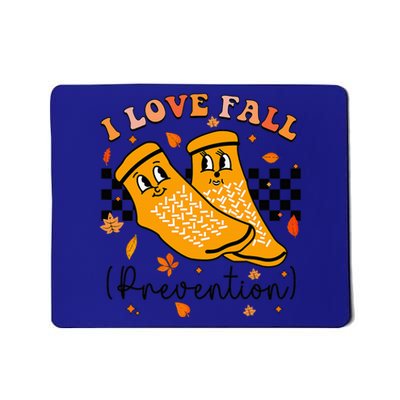 Groovy Retro I Love Fall Prevention Fall Physical Therapy Mousepad