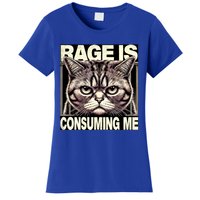 Graphic Rage Is Consuming Me Funny Cat Meme Women's T-Shirt