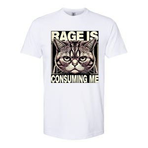 Graphic Rage Is Consuming Me Funny Cat Meme Softstyle CVC T-Shirt