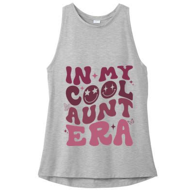 Groovy Retro In My Cool Aunt Era Cool Gifts For Auntie Ladies PosiCharge Tri-Blend Wicking Tank