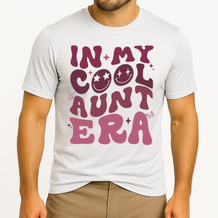 Groovy Retro In My Cool Aunt Era Cool Gifts For Auntie Cooling Performance Crew T-Shirt