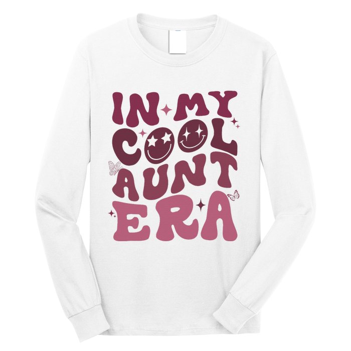 Groovy Retro In My Cool Aunt Era Cool Gifts For Auntie Long Sleeve Shirt