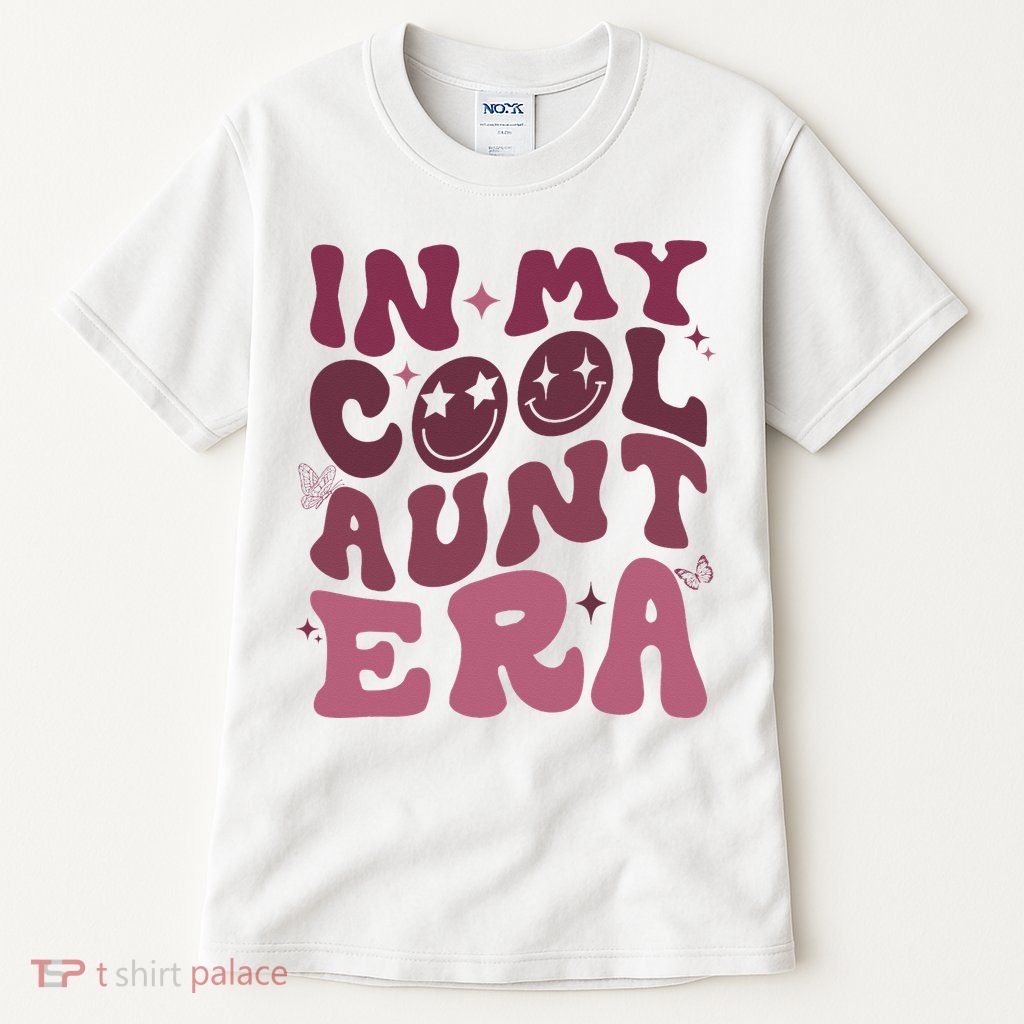 Groovy Retro In My Cool Aunt Era Cool Gifts For Auntie Tall T-Shirt