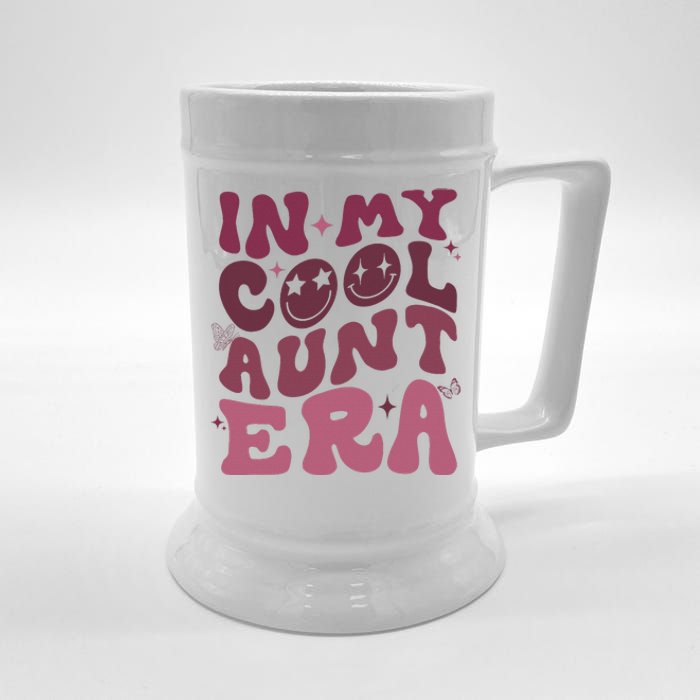 Groovy Retro In My Cool Aunt Era Cool Gifts For Auntie Beer Stein