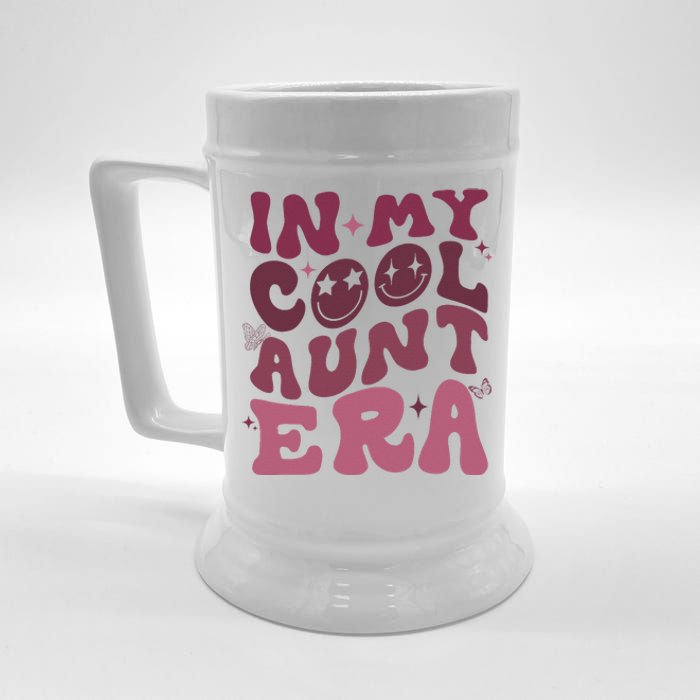 Groovy Retro In My Cool Aunt Era Cool Gifts For Auntie Beer Stein