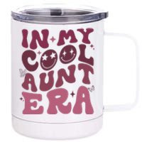 Groovy Retro In My Cool Aunt Era Cool Gifts For Auntie 12 oz Stainless Steel Tumbler Cup