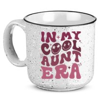 Groovy Retro In My Cool Aunt Era Cool Gifts For Auntie 15oz Campfire Ceramic Mug