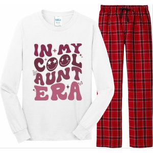 Groovy Retro In My Cool Aunt Era Cool Gifts For Auntie Long Sleeve Pajama Set