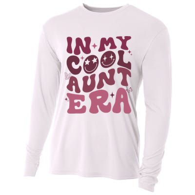 Groovy Retro In My Cool Aunt Era Cool Gifts For Auntie Cooling Performance Long Sleeve Crew