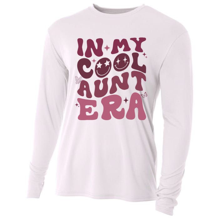 Groovy Retro In My Cool Aunt Era Cool Gifts For Auntie Cooling Performance Long Sleeve Crew