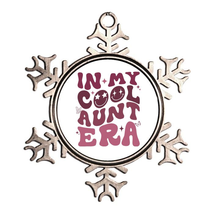 Groovy Retro In My Cool Aunt Era Cool Gifts For Auntie Metallic Star Ornament