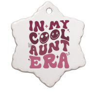 Groovy Retro In My Cool Aunt Era Cool Gifts For Auntie Ceramic Star Ornament