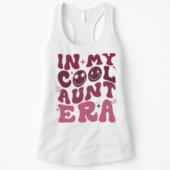 Groovy Retro In My Cool Aunt Era Cool Gifts For Auntie Womens Tank Top