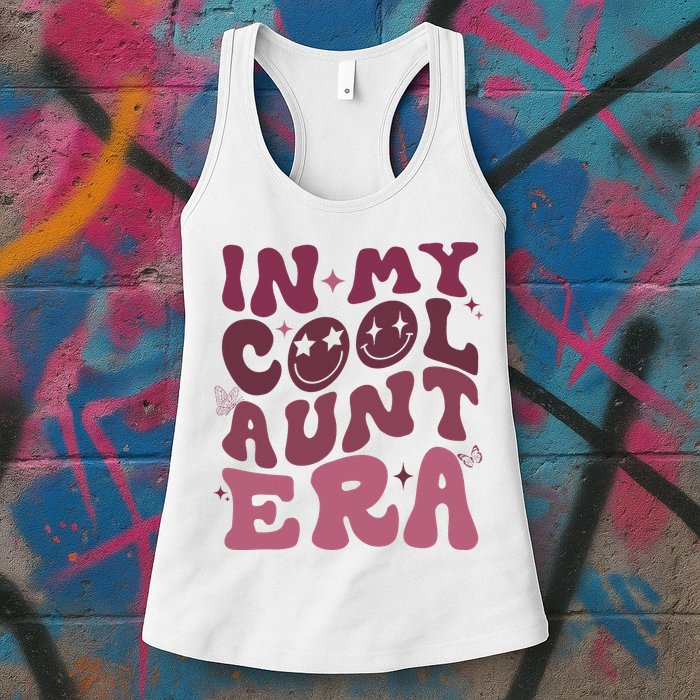 Groovy Retro In My Cool Aunt Era Cool Gifts For Auntie Womens Tank Top