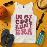 Groovy Retro In My Cool Aunt Era Cool Gifts For Auntie Tank Top