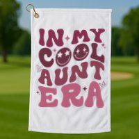 Groovy Retro In My Cool Aunt Era Cool Gifts For Auntie Golf Towel