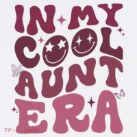 Groovy Retro In My Cool Aunt Era Cool Gifts For Auntie Womens T-Shirt