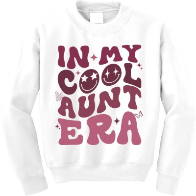Groovy Retro In My Cool Aunt Era Cool Gifts For Auntie Kids Sweatshirt