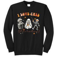 Groovy Retro I Love Fall Prevention Fall Physical Therapy Gift Sweatshirt