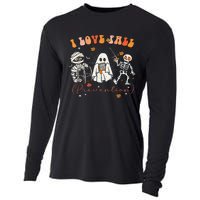 Groovy Retro I Love Fall Prevention Fall Physical Therapy Gift Cooling Performance Long Sleeve Crew