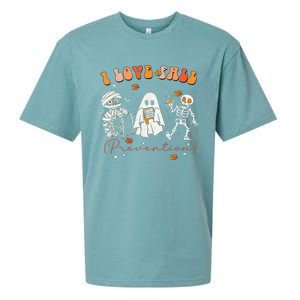 Groovy Retro I Love Fall Prevention Fall Physical Therapy Gift Sueded Cloud Jersey T-Shirt