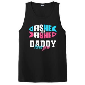 Gender Reveal ideas fishe or fishe Daddy loves you Fishing PosiCharge Competitor Tank