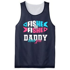 Gender Reveal ideas fishe or fishe Daddy loves you Fishing Mesh Reversible Basketball Jersey Tank