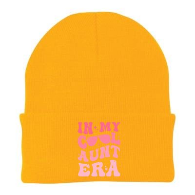 Groovy Retro In My Cool Aunt Era Meaningful Gift Cool Funny Gift For Auntie Gift Knit Cap Winter Beanie