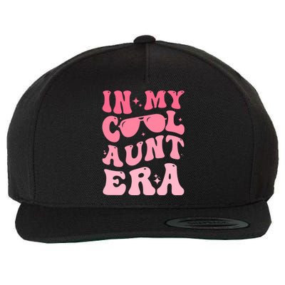 Groovy Retro In My Cool Aunt Era Meaningful Gift Cool Funny Gift For Auntie Gift Wool Snapback Cap