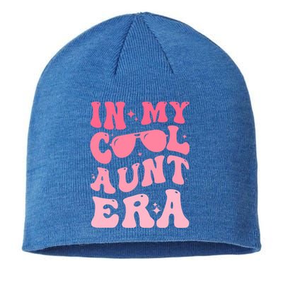 Groovy Retro In My Cool Aunt Era Meaningful Gift Cool Funny Gift For Auntie Gift Sustainable Beanie