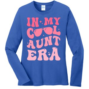 Groovy Retro In My Cool Aunt Era Meaningful Gift Cool Funny Gift For Auntie Gift Ladies Long Sleeve Shirt