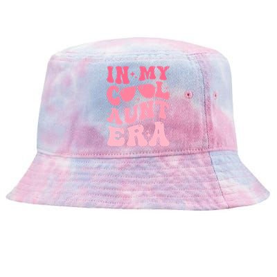 Groovy Retro In My Cool Aunt Era Meaningful Gift Cool Funny Gift For Auntie Gift Tie-Dyed Bucket Hat