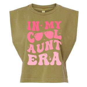 Groovy Retro In My Cool Aunt Era Meaningful Gift Cool Funny Gift For Auntie Gift Garment-Dyed Women's Muscle Tee