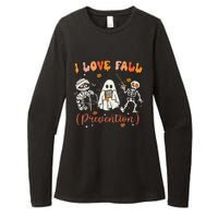 Groovy Retro I Love Fall Prevention Fall Physical Therapy Womens CVC Long Sleeve Shirt