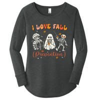 Groovy Retro I Love Fall Prevention Fall Physical Therapy Women's Perfect Tri Tunic Long Sleeve Shirt