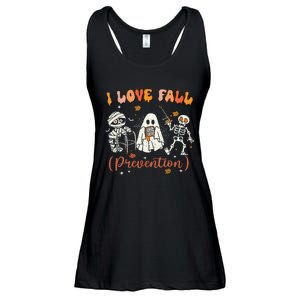 Groovy Retro I Love Fall Prevention Fall Physical Therapy Ladies Essential Flowy Tank