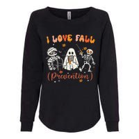 Groovy Retro I Love Fall Prevention Fall Physical Therapy Womens California Wash Sweatshirt