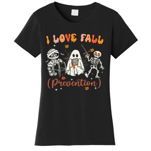 Groovy Retro I Love Fall Prevention Fall Physical Therapy Women's T-Shirt