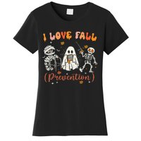 Groovy Retro I Love Fall Prevention Fall Physical Therapy Women's T-Shirt