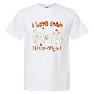 Groovy Retro I Love Fall Prevention Fall Physical Therapy Garment-Dyed Heavyweight T-Shirt