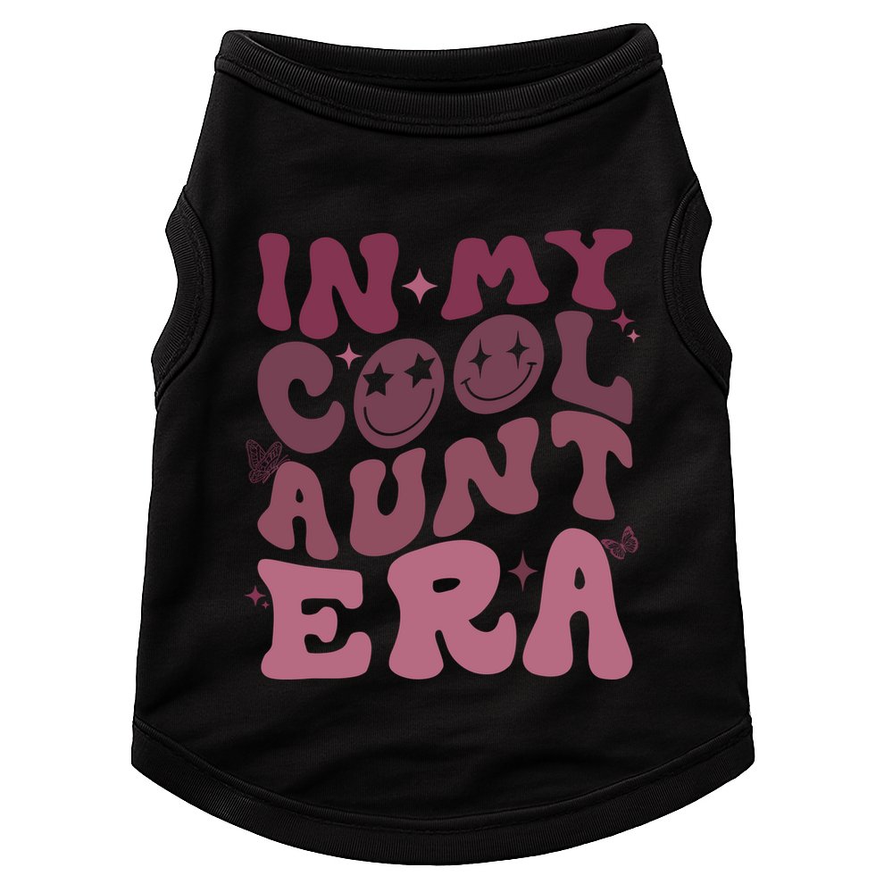 Groovy Retro In My Cool Aunt Era Cool Gifts For Auntie Doggie Tank
