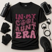 Groovy Retro In My Cool Aunt Era Cool Gifts For Auntie Cooling Performance Crew T-Shirt