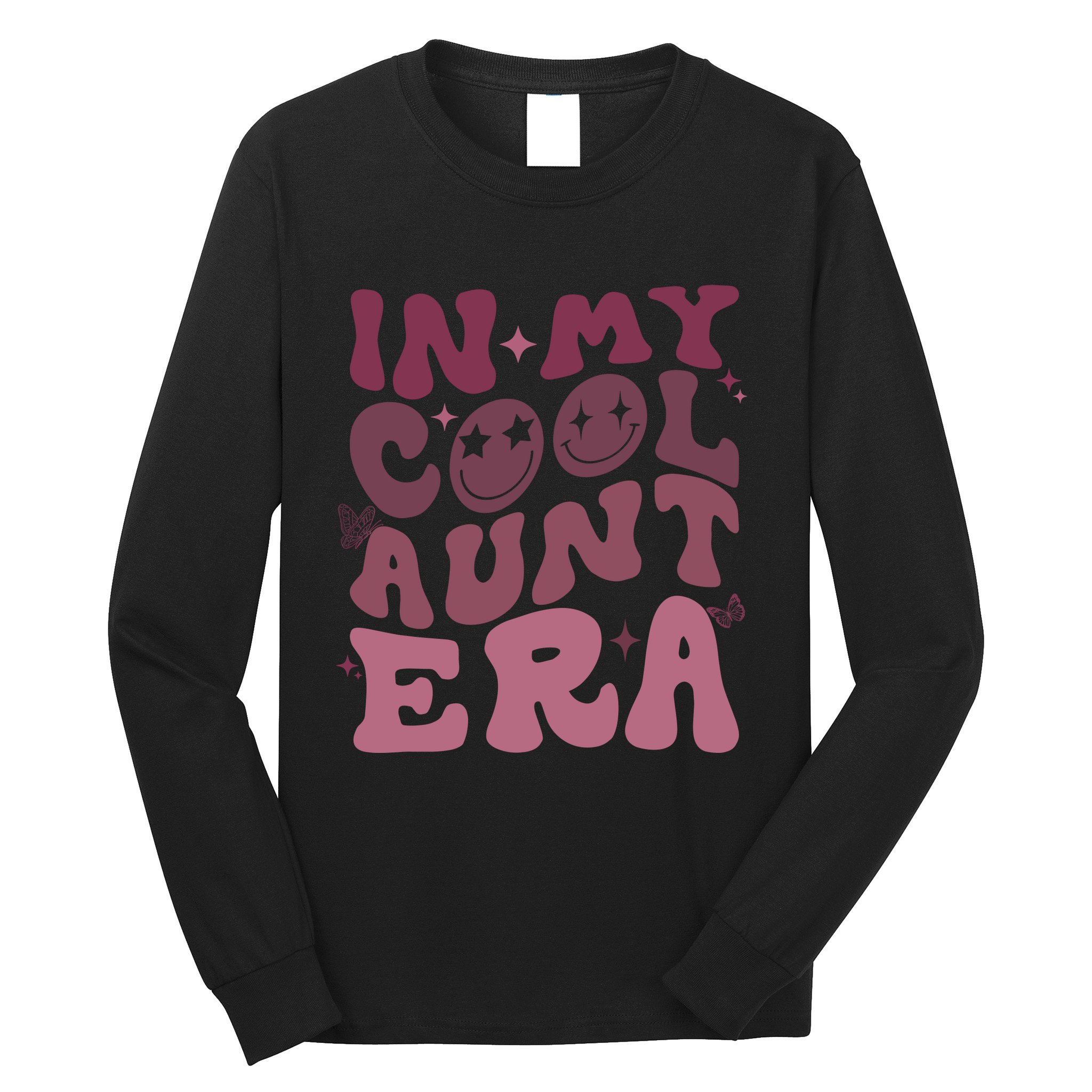 Groovy Retro In My Cool Aunt Era Cool Gifts For Auntie Long Sleeve Shirt