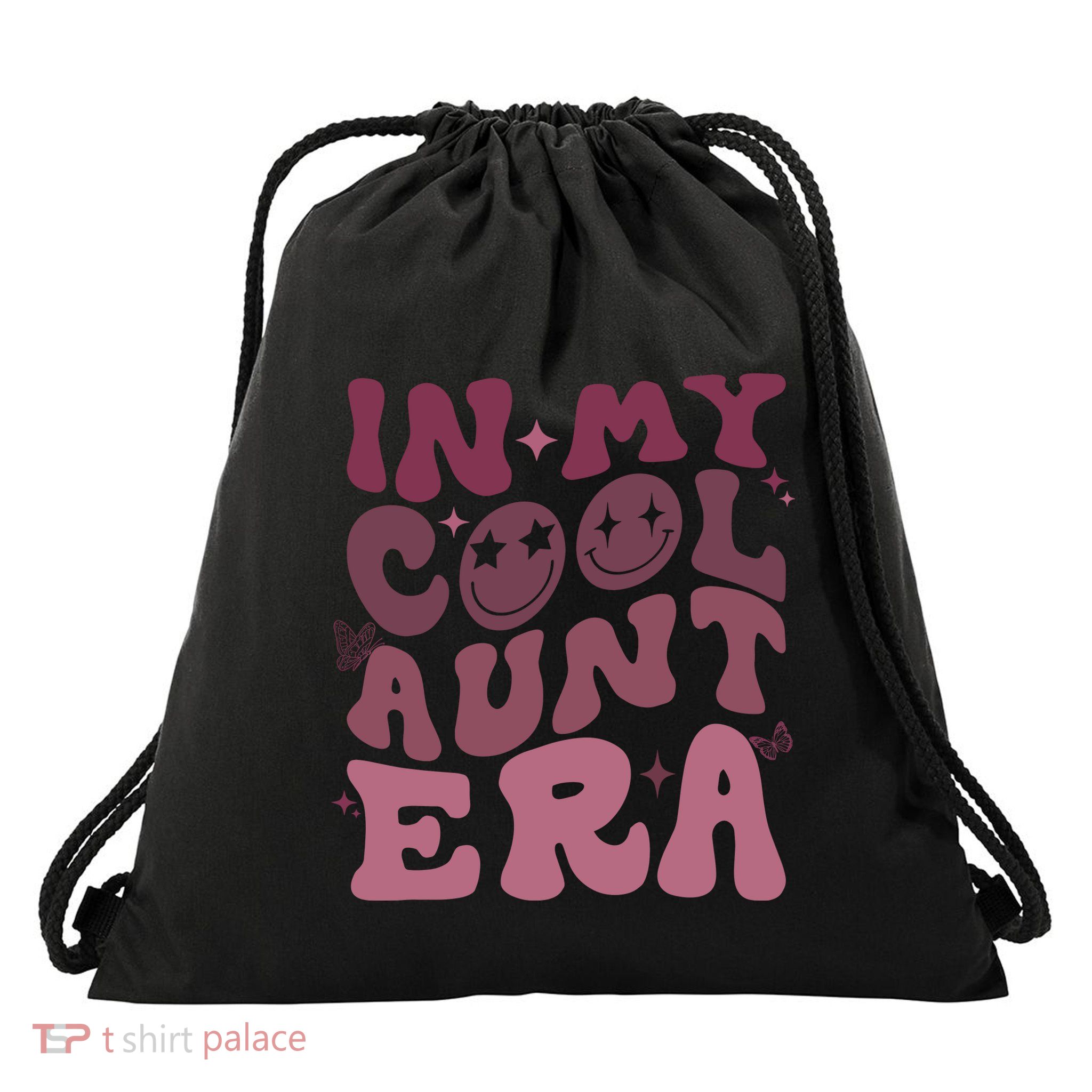 Groovy Retro In My Cool Aunt Era Cool Gifts For Auntie Drawstring Bag